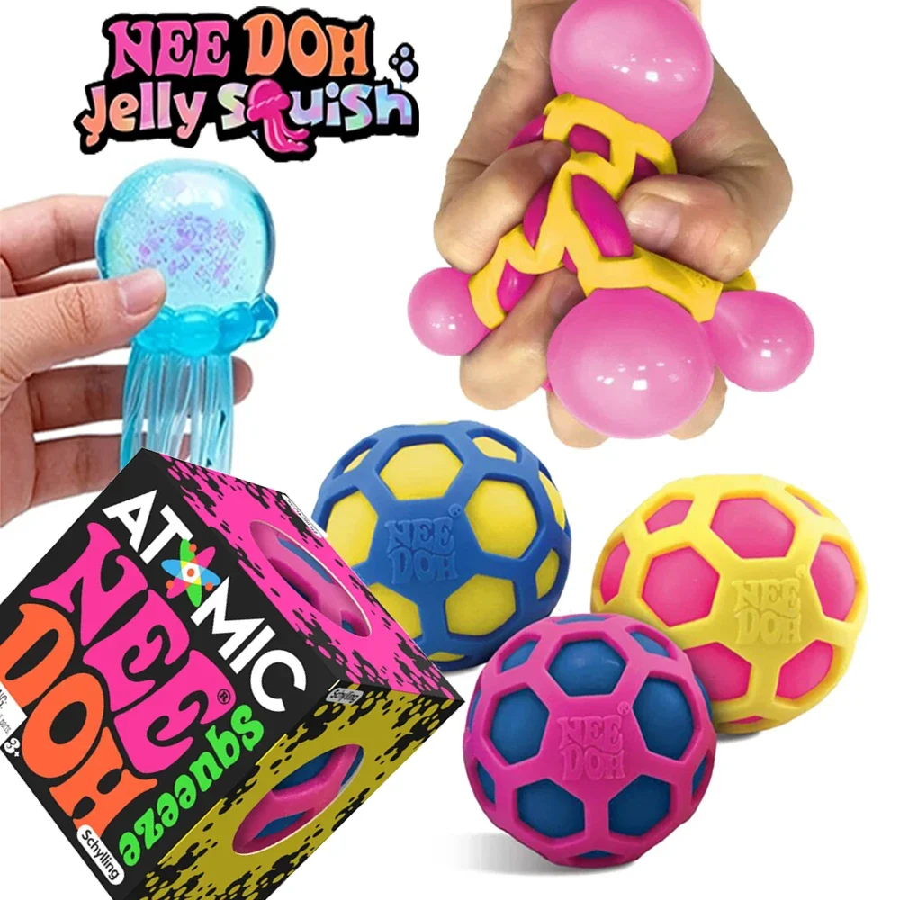 New Stress Relief Squishies Toy Blind Box Needoh Atomic Ball Adult Party Gift Fidget Stress Toy