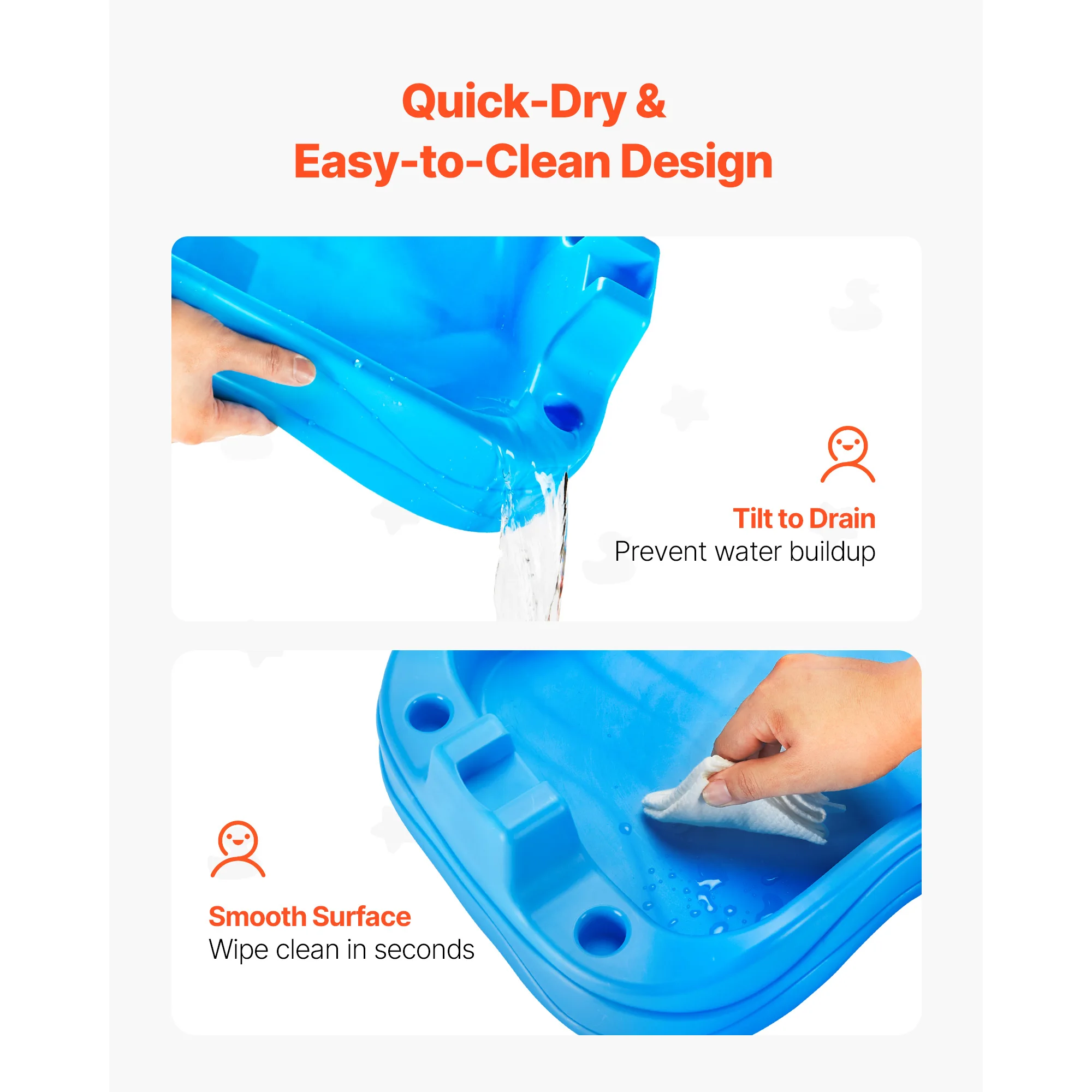 SucceBuy 水遊びテーブル 子供用 屋外ビーチおもちゃ 37個のアクセサリー付き 両面夏砂プラットフォーム 子供用ギフト用