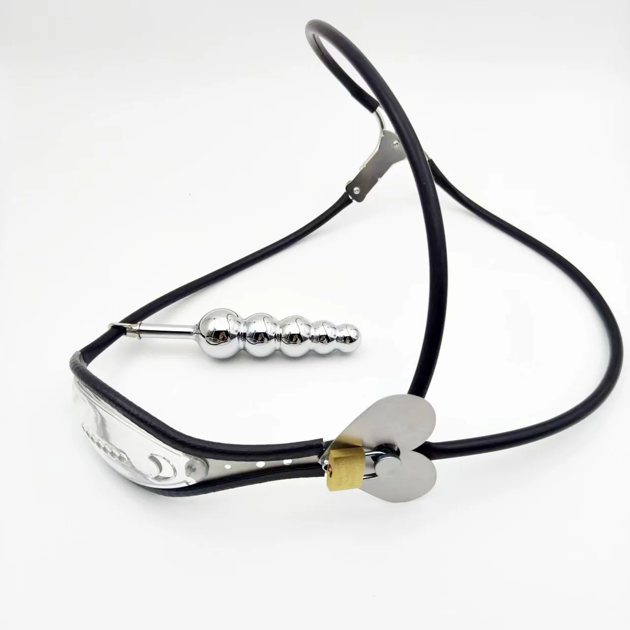 Weibliche Edelstahl Keuschheitsgürtel Gerät Einstellbare Unterwäsche Transparente Abschließbare Hosen BDSM Erwachsene Sex Spielzeug für Frau