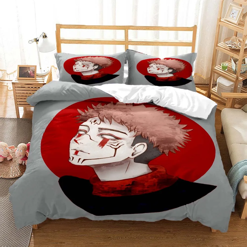 3D Anime Jujutsu Kaisen Digital Print Polyester Bedding Sets Covers Boys Duvet Cover Set For Teens Bedding Set Home Textiles