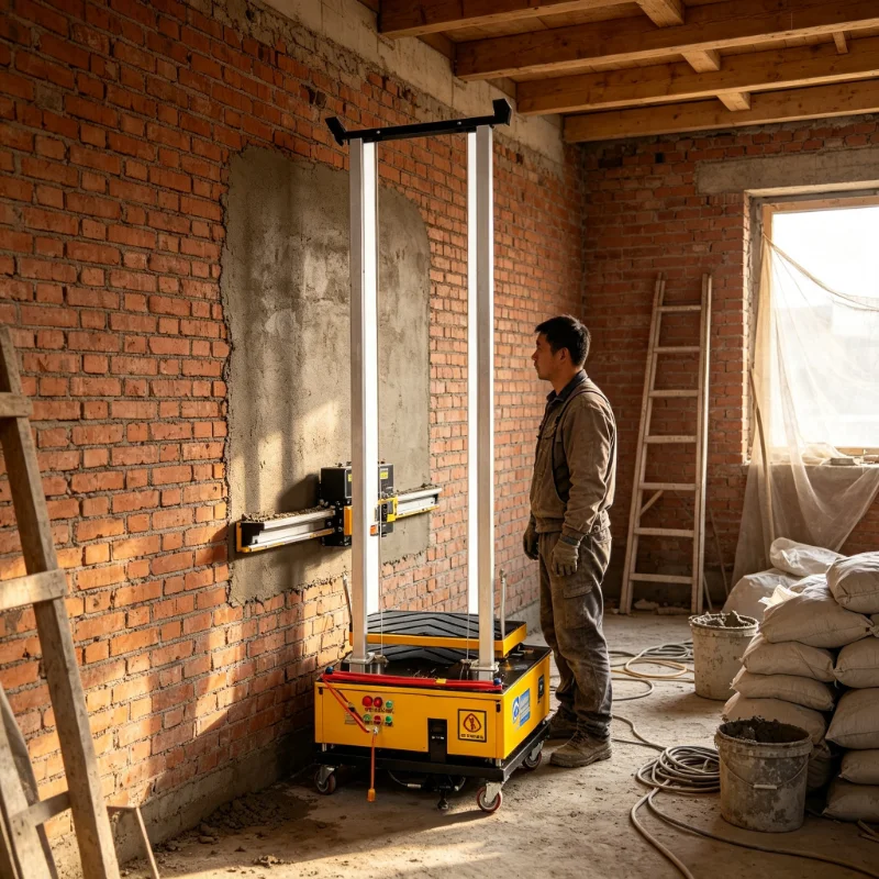 Good Price Wall Screeding Plaster Machine Rendering Machine 2-30mm Rendering Thickness Auto Rendering Machine
