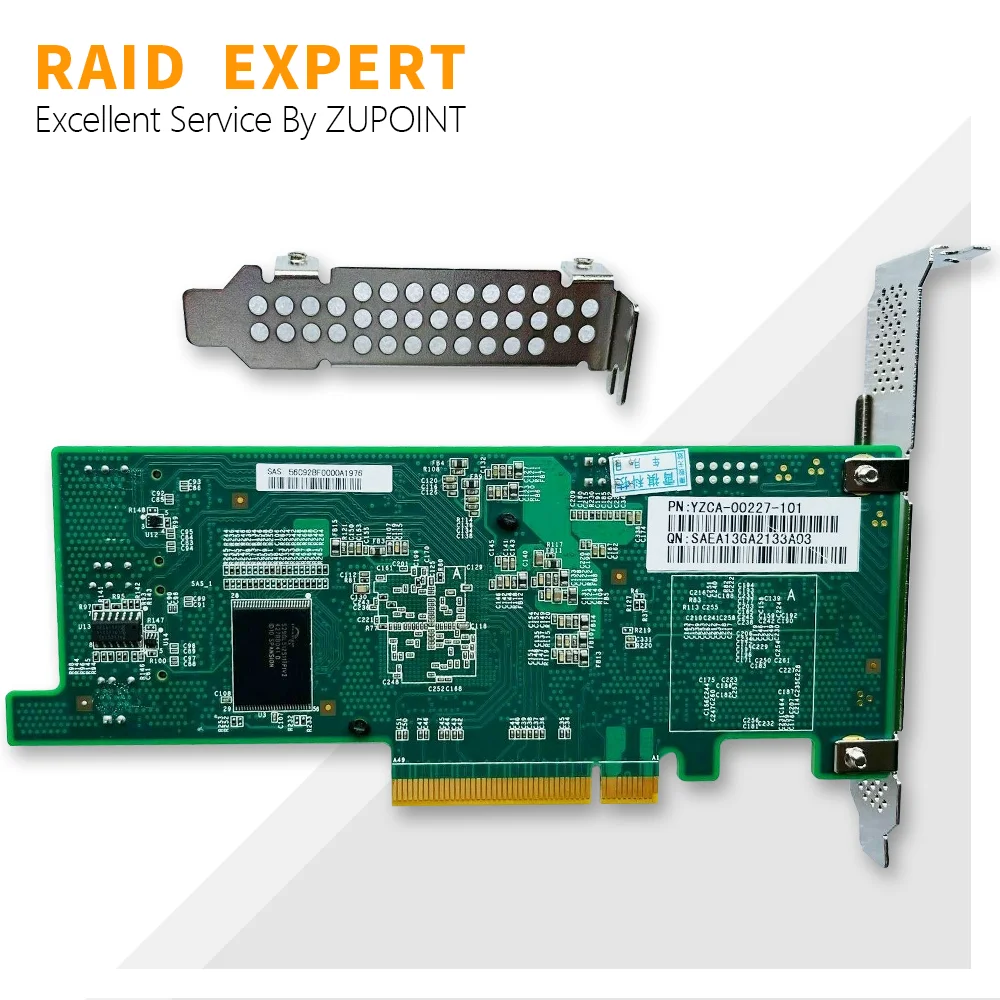 ZUPOINT INS-PUR 9207-8i scheda Controller RAID 6gbps FW:P20 HBA IT Mode pci-e Expander Card per ZFS FreeNAS unRAID + SFF8087 a SA