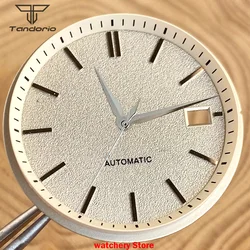 33.5mm Salmon Black Beige Watch Dial Face Classic Replica Silver Marks For NH35AA NH36AA Date Window High-quality Watch Tool Kit