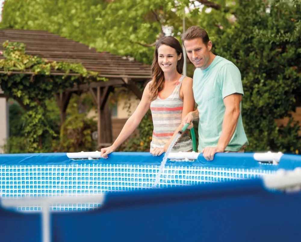 Inflatable  Outdoor Metal Frame  Above Ground Swimming  Pool