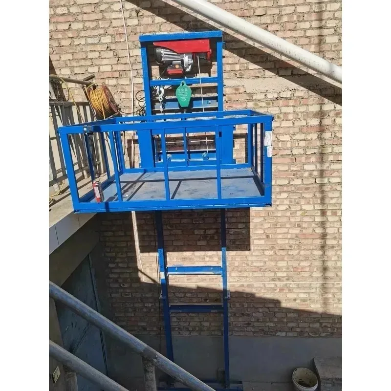 Rise 2M-7M Electric Goods Lift 500KG Capacity Home Warehouse Factory Freight Elevator Platform Automatic Control System