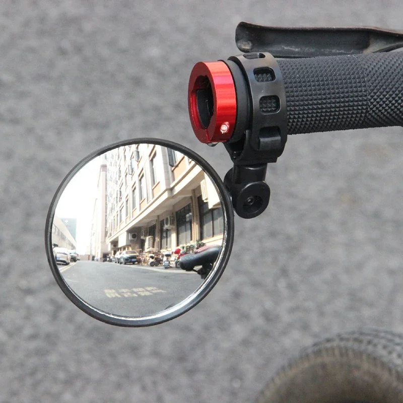 New Bicycle Rearview Mirror 360 Degree Rotation Auxiliary Convex Mirror Handlebar Mount Cycling Bike Rear View Mirrors