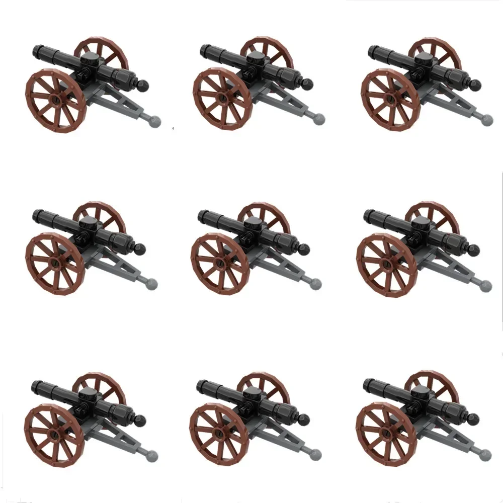 EKbricks MOC Field gun For Imperial Soldiers Building Blocks WWII Military Field Gun Bricks Model Weapon Cannon Toys Gift