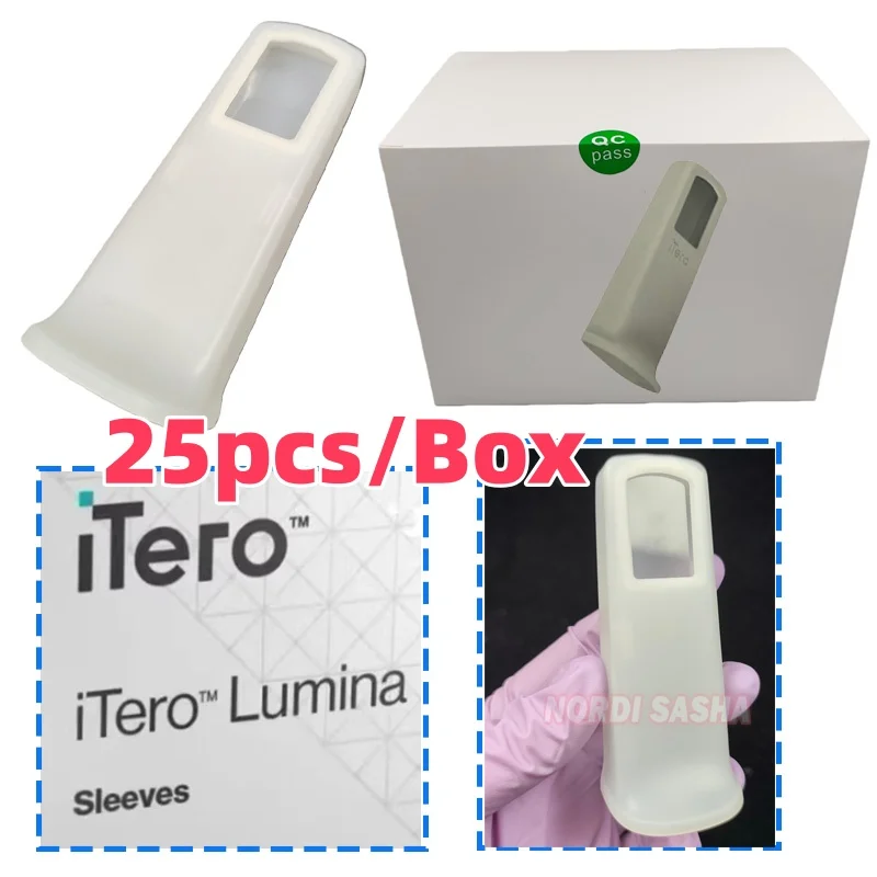 25pcs/Box Disposable For iTero Lumina Protective Sleeve Dental PE iTero Intraoral Scanner Protective Cover