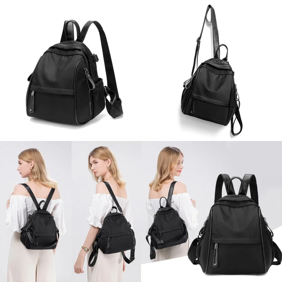 

【New style】Casual Oxford fabric backpack Korean women's version 2026 new large capacity lightweight easy to carry backpack trav