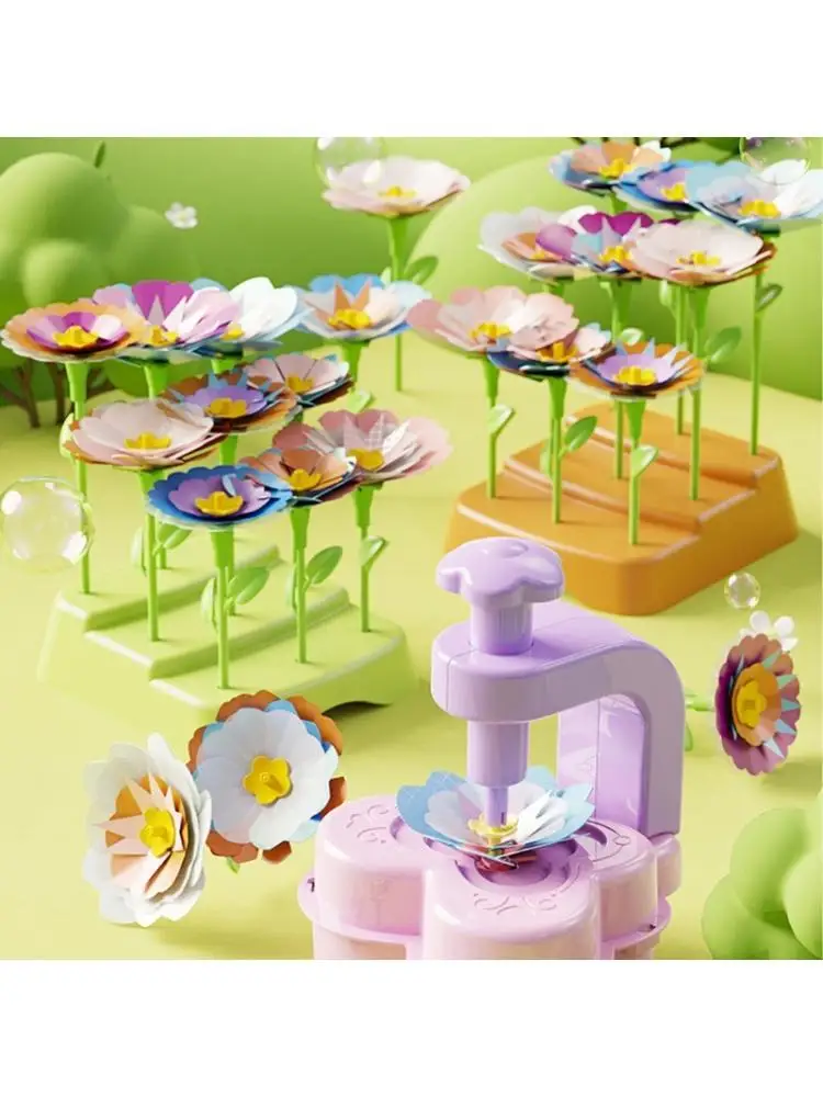 u13f-fabric-flower-press-machine-craft-kits-activity-toy-for-children-art-crafts-project-party-gathering-crafting-materials