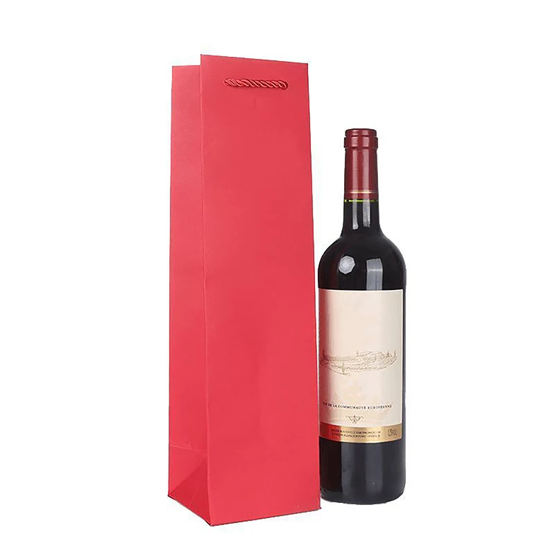 Multi-color Red Wine Packaging Bag Beer Waterproof Gift Bag Color Wine Bottle Hand Handle Packaging Pouches Gift Wrapping Paper