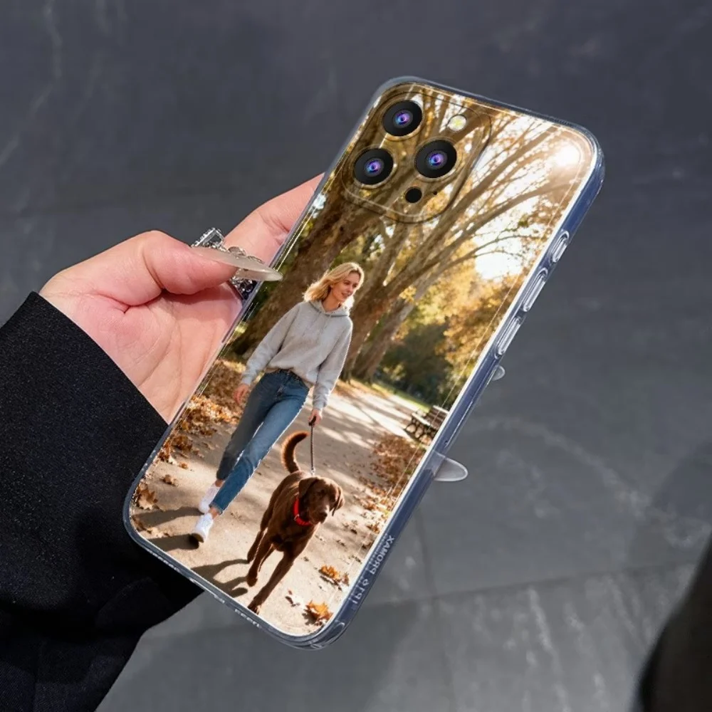 Funda Personalizada con Foto para iPhone 18 17 16 15 14 13 12 11 Pro Xs Max Plus Air Mini XR X 17e 16e, Carcasa Trasera Transparente de TPU