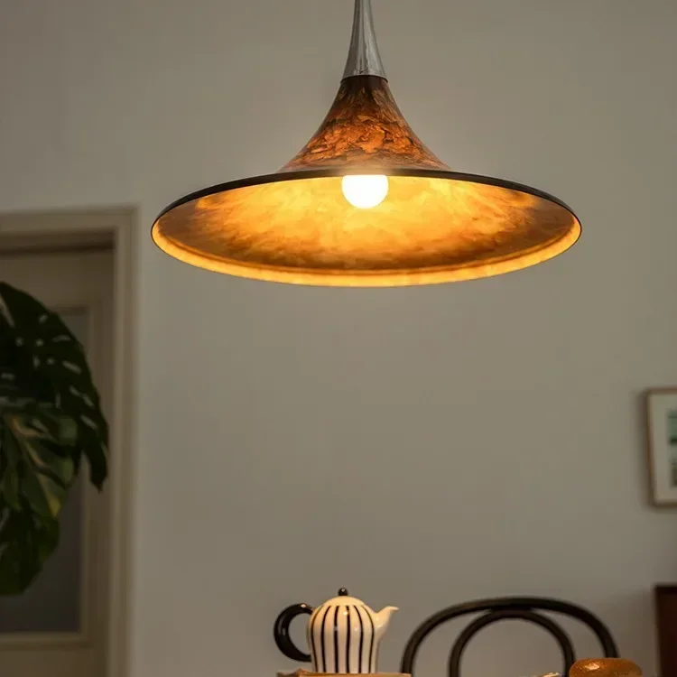 

Medieval restaurant chandelier retro painted lava living room lamp island desk study creative designer telescopic Pendant Lights