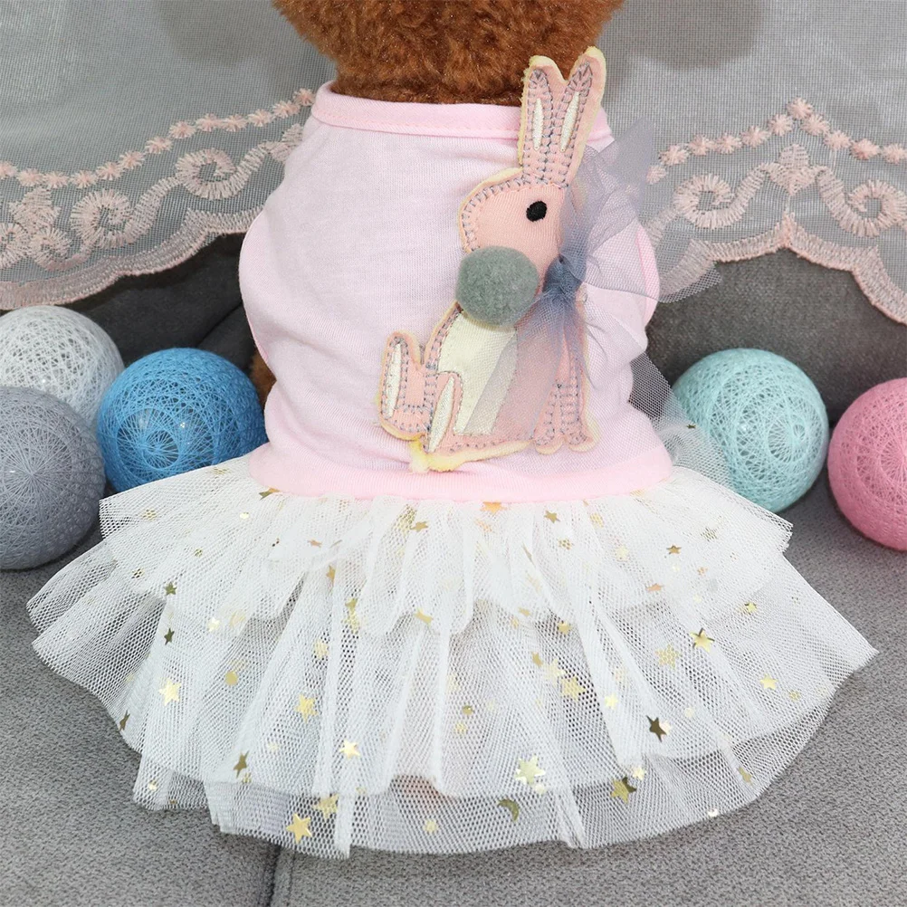 

Pet Skirt For Dog Cotton Tutu Dress Lightweight Fashionable Outdoor Party Clothes Durable Comfortable Walking Jogging