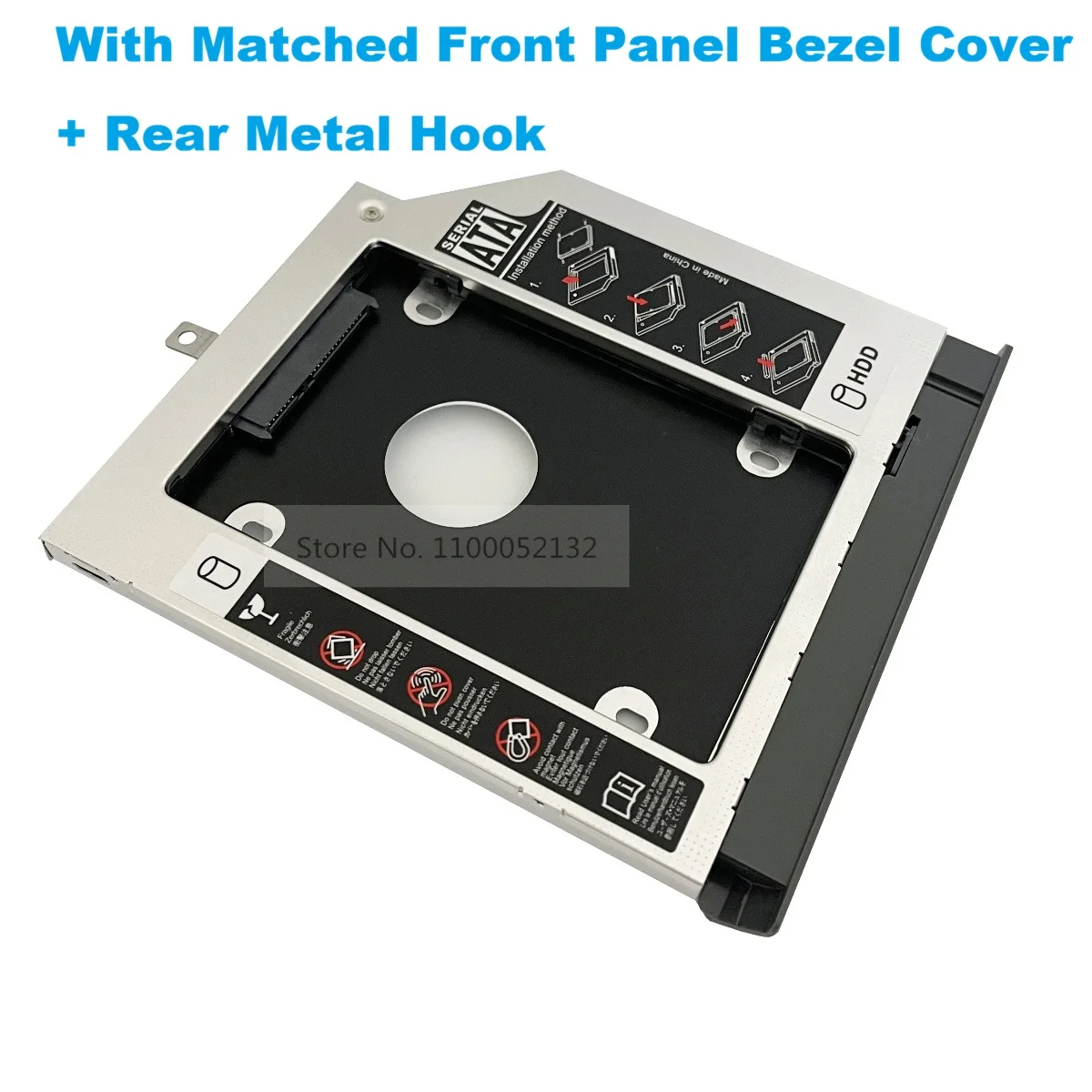 2nd Secondary 2.5 HDD Hard Drive Optical bay Caddy Bracket for Lenovo IdeaPad 330-14IKB 330-15ISK 330-15IKB 330-17IKB 330-17AST