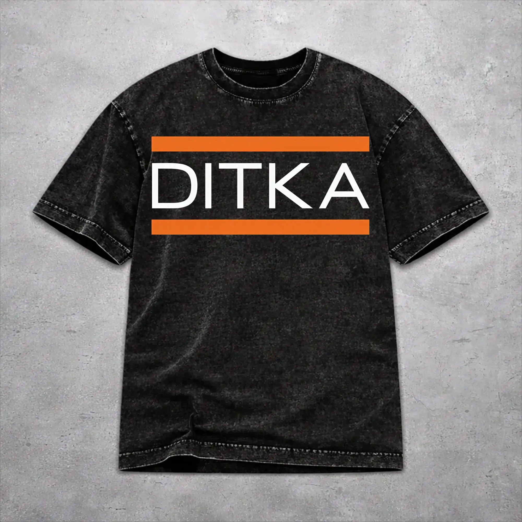 RIP Mike Ditka  Washed T Shirt Retro Harajuku for Men Women  Hiphop T-Shirts Cotton