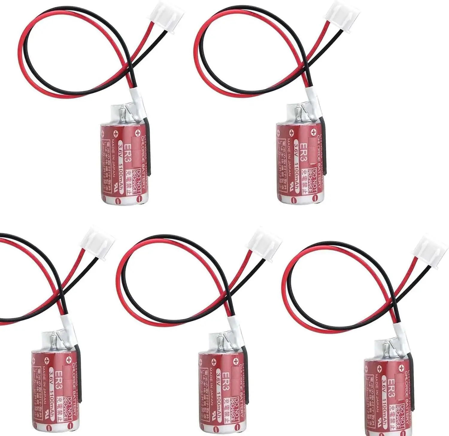 (5 Pack)  MAXELL ER3 Battery For PM-20BL F940 PLC Battery,3.6V 1100mAh