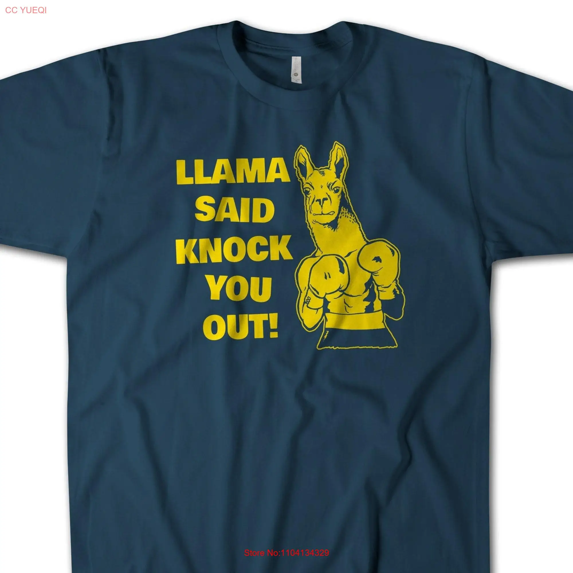 Llama Said Knock You Out T Shirt LL Cool J Song Parody Funny Hip Hop 80's Iconic Premium Cotton Idea