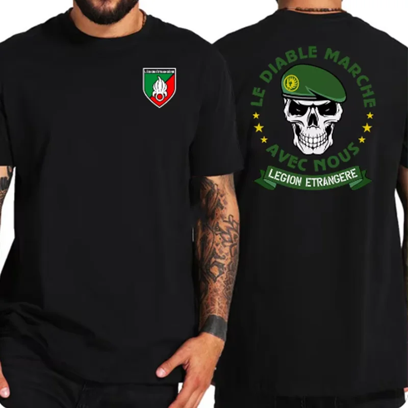 French Foreign Legion Special Forces World War Army T Shirt Men's Swag Legion Etrangere Rep Foreign Legion Logo Soldier T-Shirt