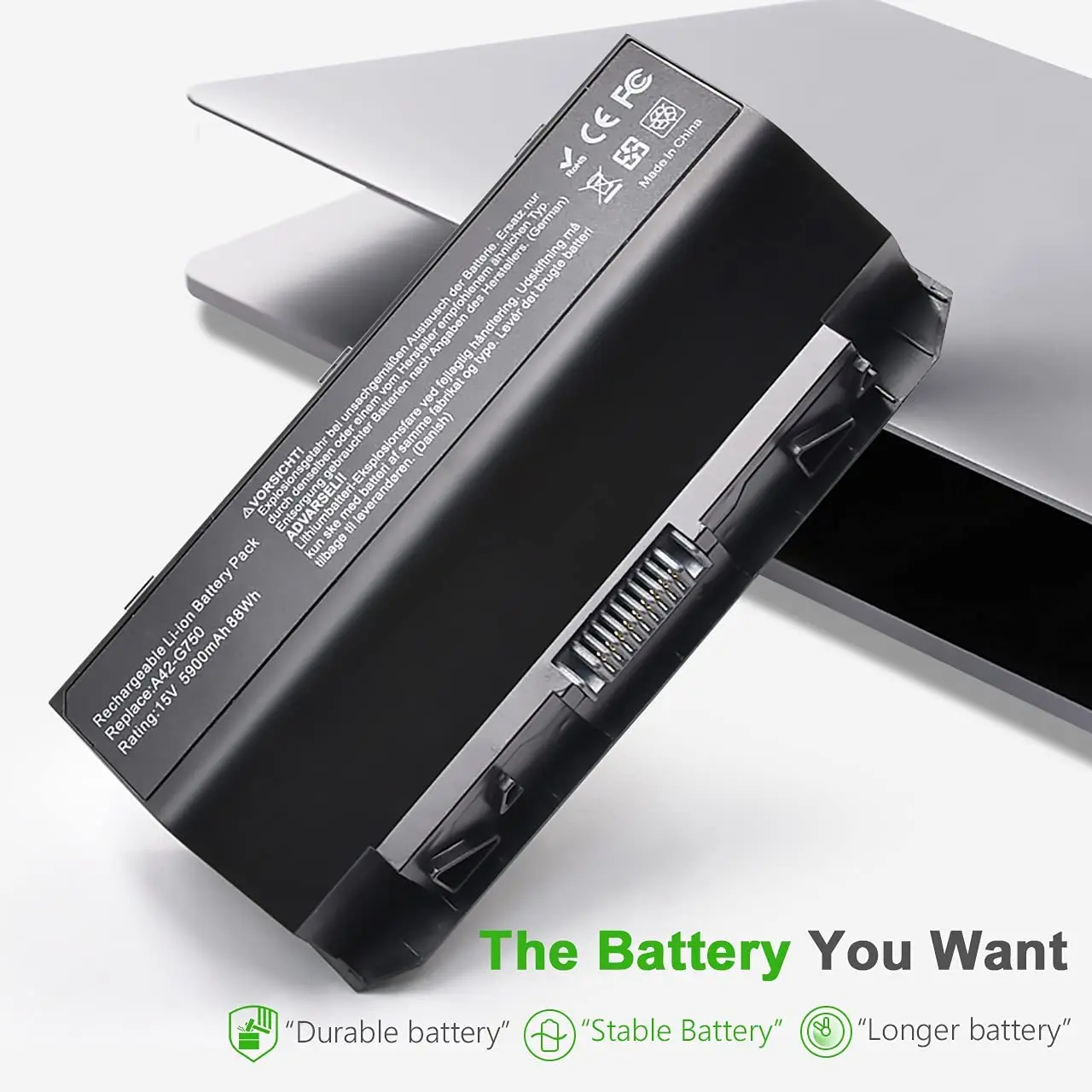 แบตเตอรี่แล็ปท็อป A42-G750ใหม่สำหรับ ASUS ROG G750 G750JH G750J G750JM G750JS G750JW โน้ตบุ๊ค15V 5900mAh/88WH