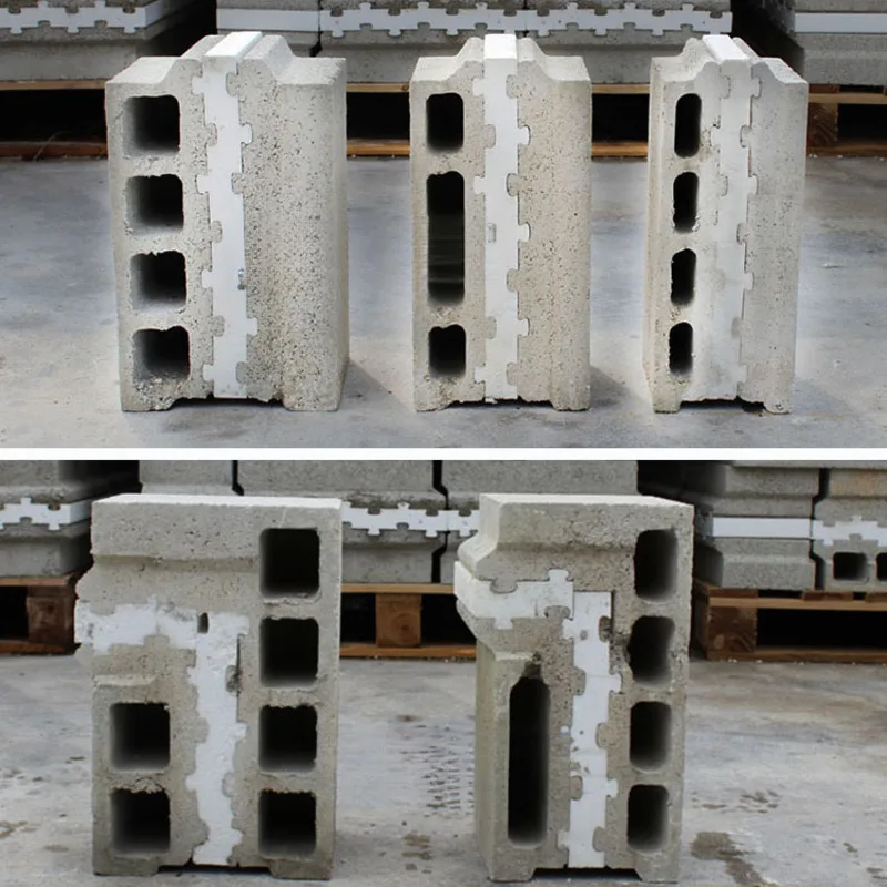 Standard Concrete Composite Block Line Eps Self Insulated Brick Machine Fully Automatic Production