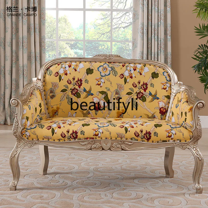 

Sofa chair wedding photo studio furniture living room double casual lover chair all solid wood couple chair