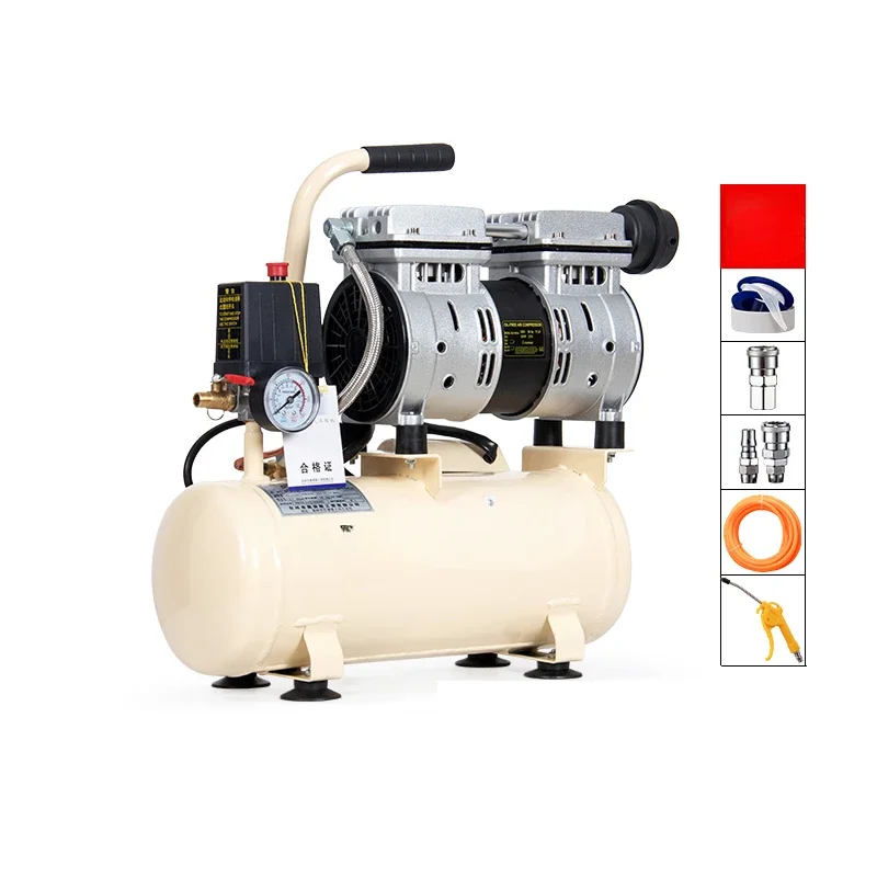 Silent Air Pump For Air Compressor Small Oil-free Compressor Industrial Grade 200V Portable Woodworking High-pressure Pu