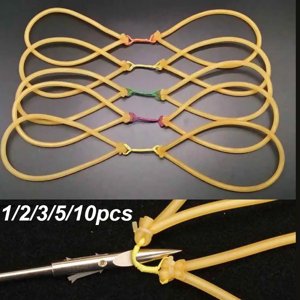 1/2/3/5/10PCS Hunting Slingshot accessory Replacement Kit Outdoor Sport Natural Rubber Latex Tube 1745 Elastic Band