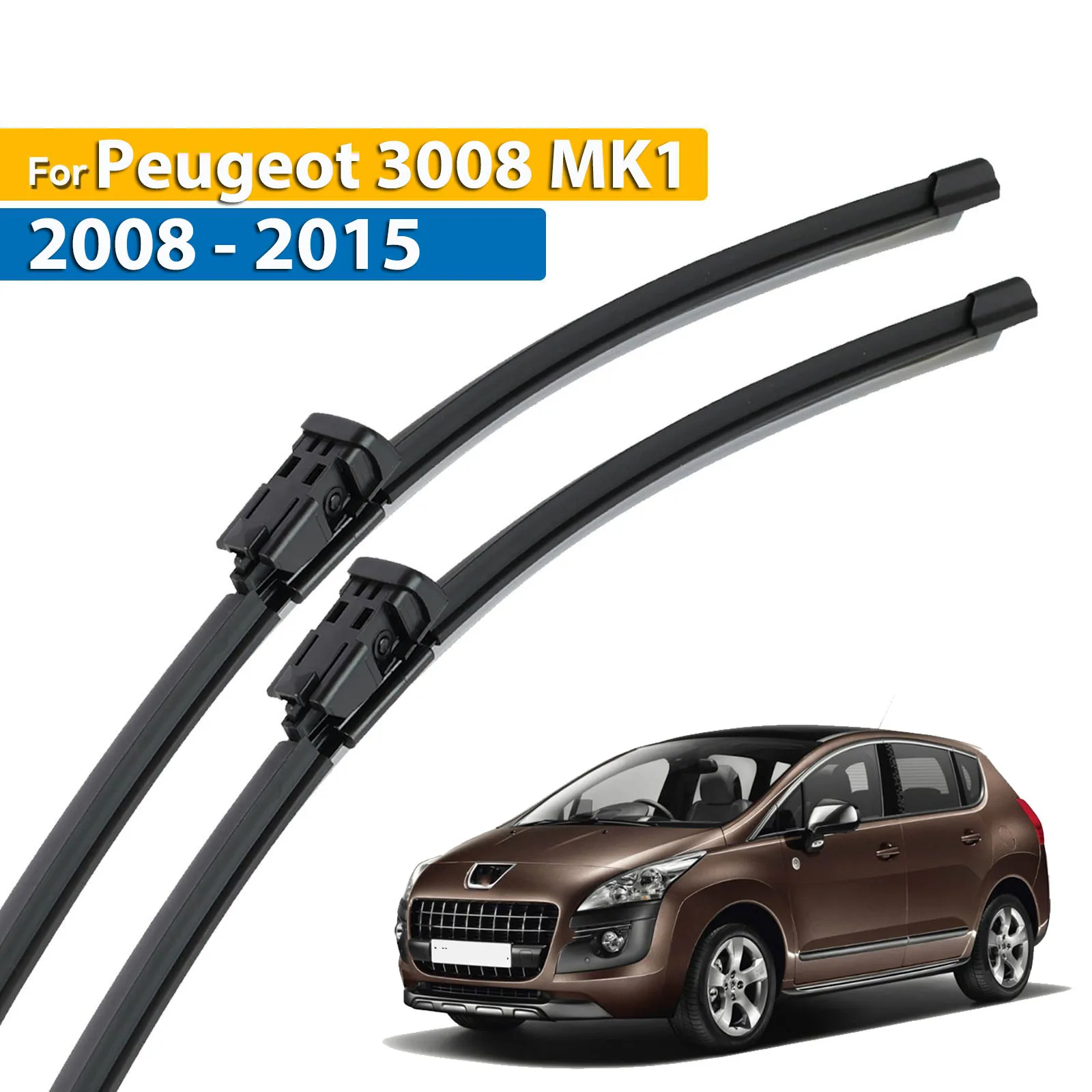 

Erick's Wiper LHD Front Wiper Blades For Peugeot 3008 MK1 2008 - 2015 Windshield Windscreen Clean Window Rain Brushes 30"+28"