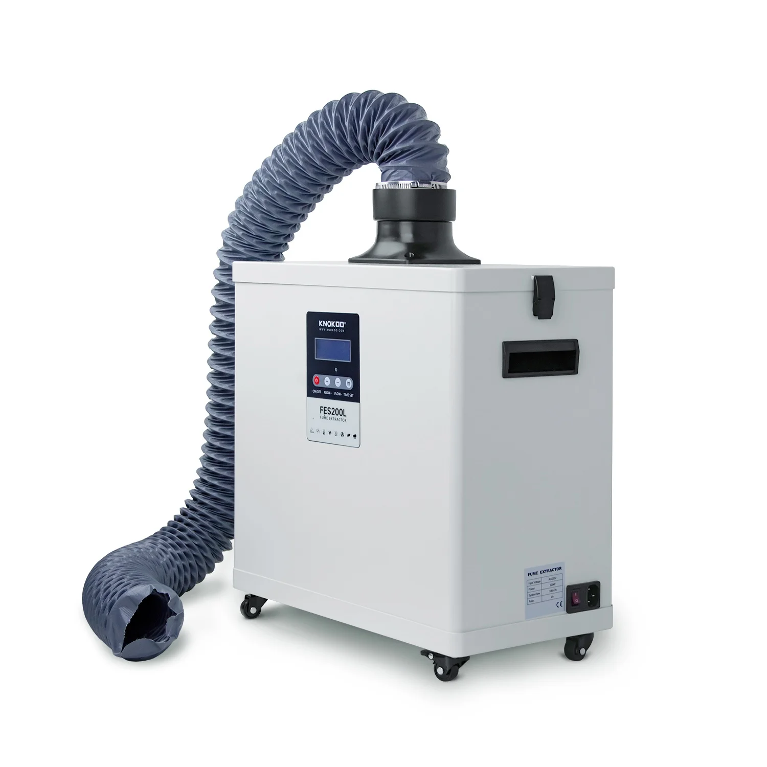 Laser Smoke Purifier FES200L Mobile Fume Extractor with HEPA Filter Solder Smoke Extractor for Laser,small electronics