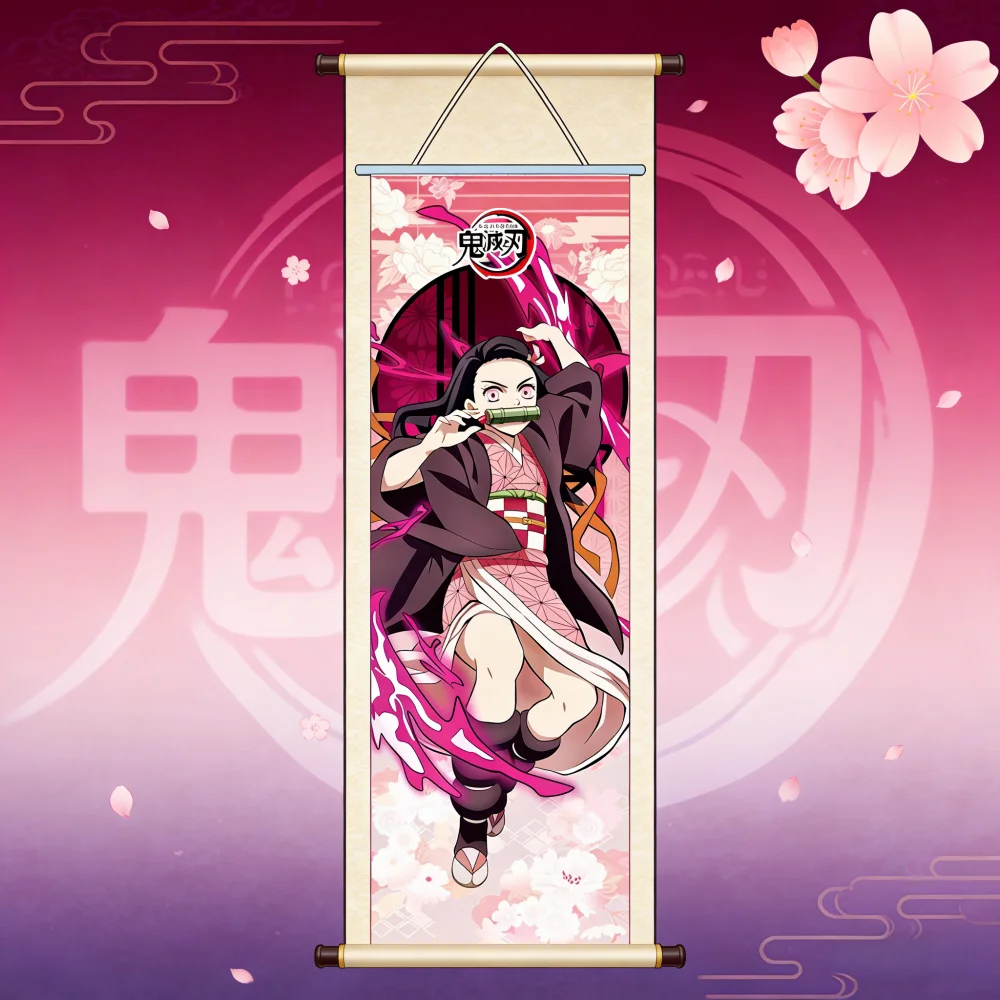 2026 Kamado Nezuko Hanging Picture Anime Poster Gift for Demon Slayer Fans Exchange