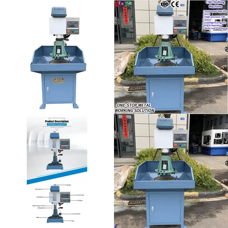 Precision CNC Drilling Machine for Metal and Wood 3 Axis Automatic Drilling System with Servo Motor and Touch Screen