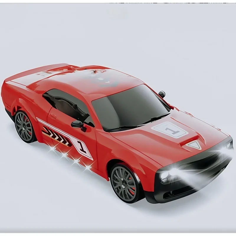 KF27 auto telecomandata professionale a quattro ruote motrici RC, deriva ad alta velocità, auto da corsa acrobatica che scuote la coda con luci, giocattolo per ragazzi