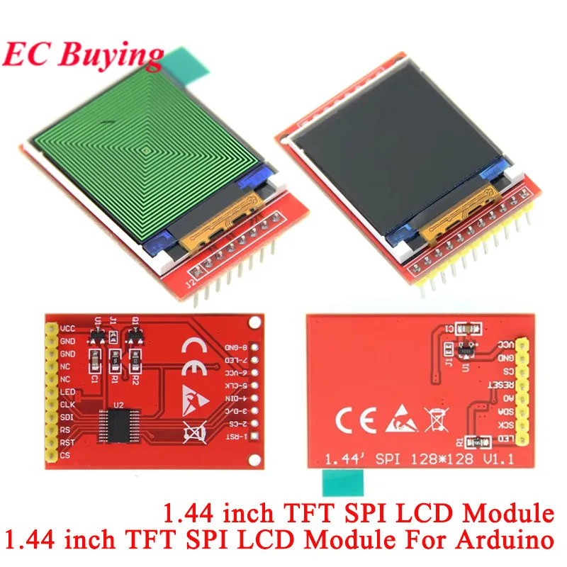 Moduł wyświetlacza TFT LCD 1,44 cala 1,44\" 128*128 Kolorowy Ekran SPI Szeregowy Podświetlenie Tła Dla Arduino Mega2560 STM32 SCM 51 5V 3,3V