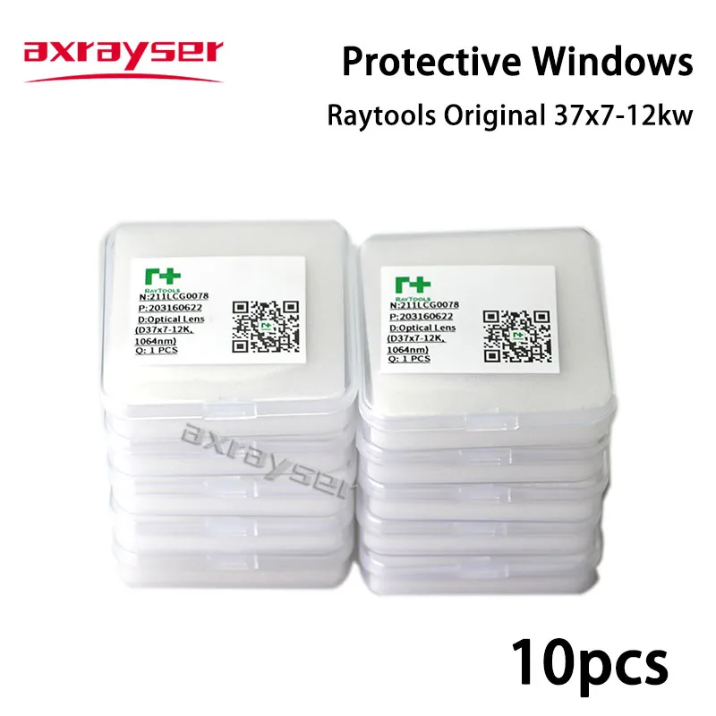 Raytools Original Laser-Schutzfensterlinse 27,9 x 4,1 37 x 7, optischer Schutz, verschmolzenes Silica für Faserschneidemaschinenteile – Detail 3