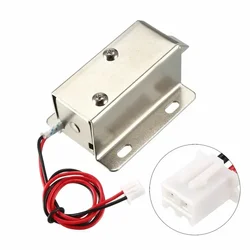 Cerradura de perno electromagnético, pestillo electrónico, puerta de captura, cerradura de puerta con electroimán de 12V, cerradura electrónica de Control de acceso