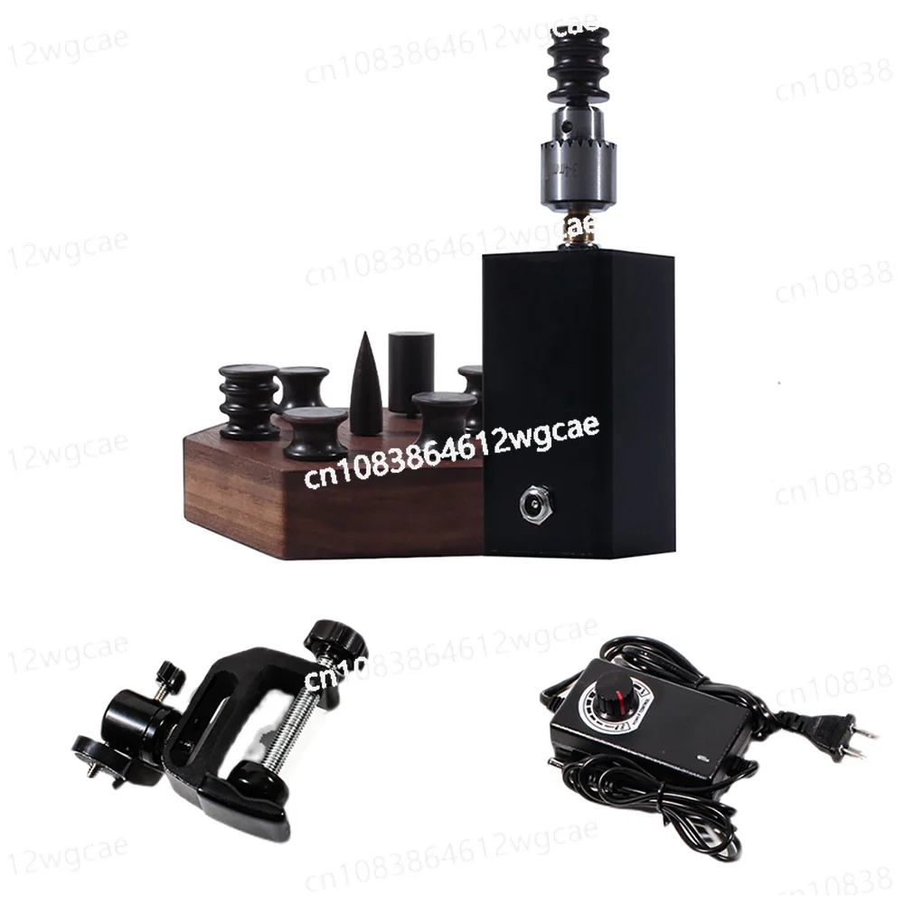 

Electric Leather Edge Sanding Burnishing Machine Handmade DIY Vegetable Tanned Ebony Polishing Stick Trimming Head Grinder