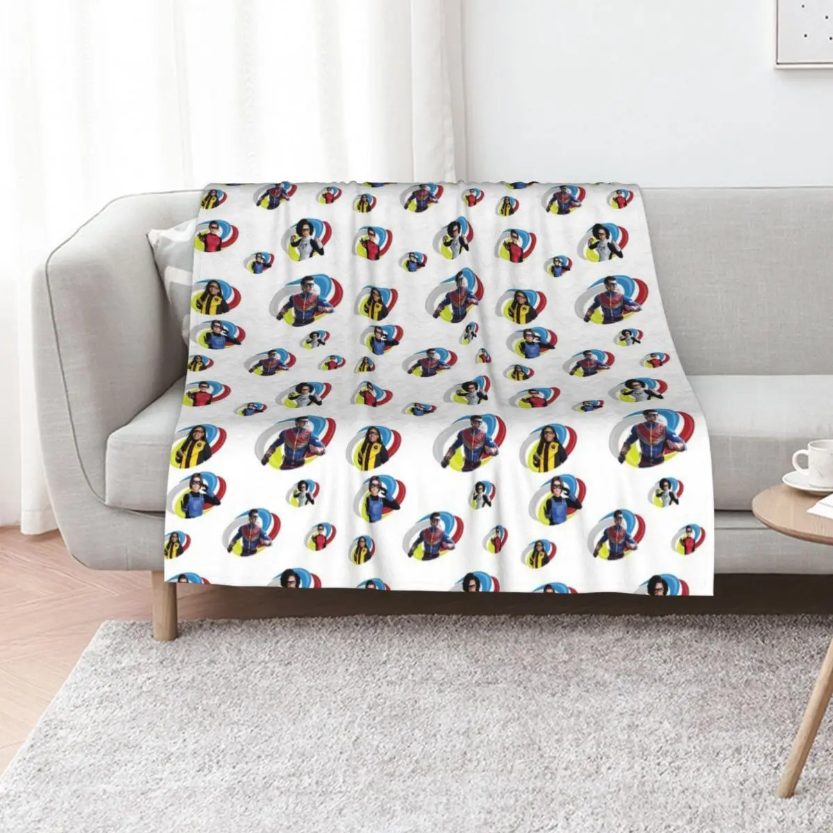 Danger Force Logo Pattern Throw Blanket Decorative Sofas Furry Decoratives Thermal Stuffeds Blankets For Sofas Blankets