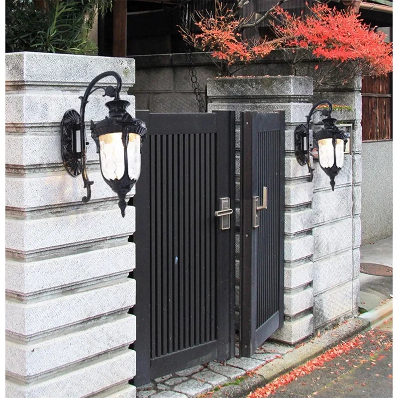 ASHER Outdoor Classical Wall Sconces Light LED Waterproof IP65 Bronze Lamp for Home Porch Decoration
