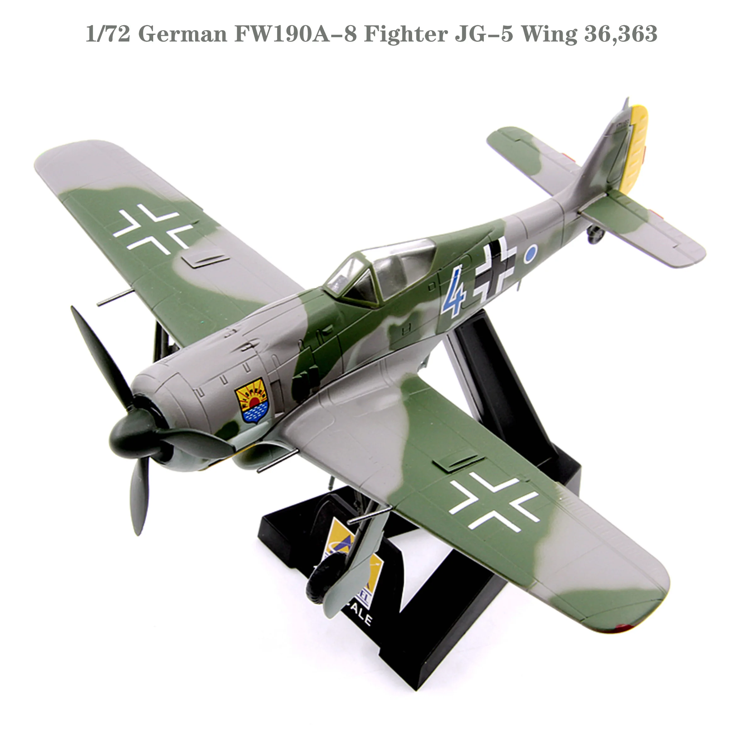 

1/72 German FW190A-8 Fighter JG-5 Wing 36,363 Finished aircraft model