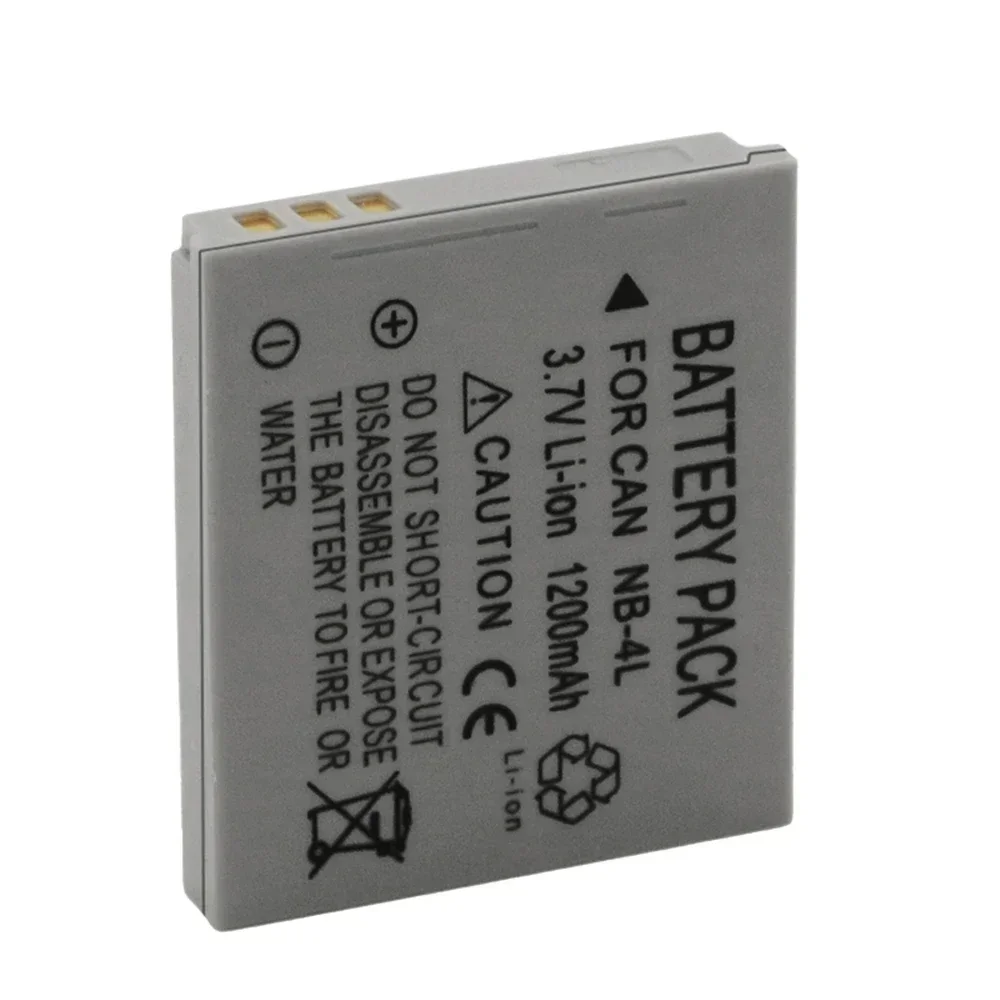 Rechargeable NB-4L Battery for Canon IXUS 40, 30, 50, 55, S5, WA60, TX1, DS4, SD960, IS, 255, HS Cameras