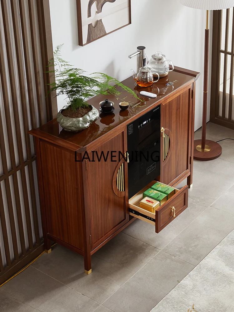 LYN solid wood tea bar machine New Chinese smart home automatic with disinfection integrated water dispenser