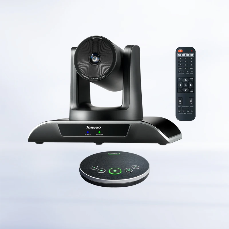 

Камера для видеоконференций Tenveo VHD3U с 3-кратным зумом и беспроводным микрофоном M3B, аудиосистема для конференций
