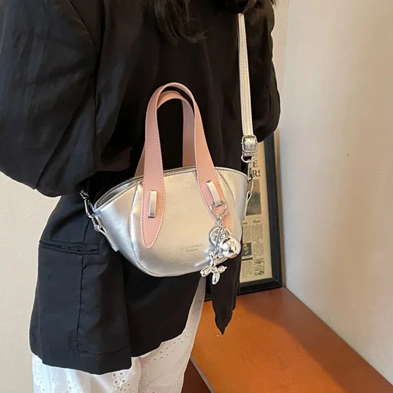 Chain Zipper PU High-quality Shoulder Bag 2024 Hot Selling Material Fashionable Crossbody Bag Soft and Versatile Women's Handbag