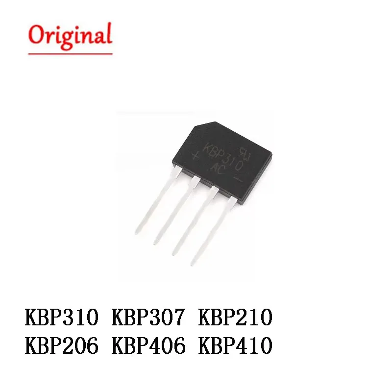 10PCS KBP310 1000V 3A bridge rectifier KBP206 KBP210 KBP307 KBP406  KBP410 NEW