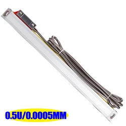 High Precision 0.5U 0.0005MM Linear Optical Ruler Glass Scales 5V TTL DB9 Dimensions 50 100 150 200 250 300 350 400 450 500MM