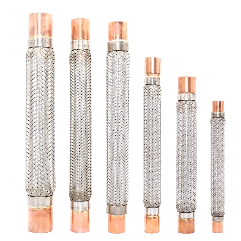 HONGSEN refrigeration cold storage and air conditioning ODF connection soldering VAFX vibration resistant corrugated metal hose