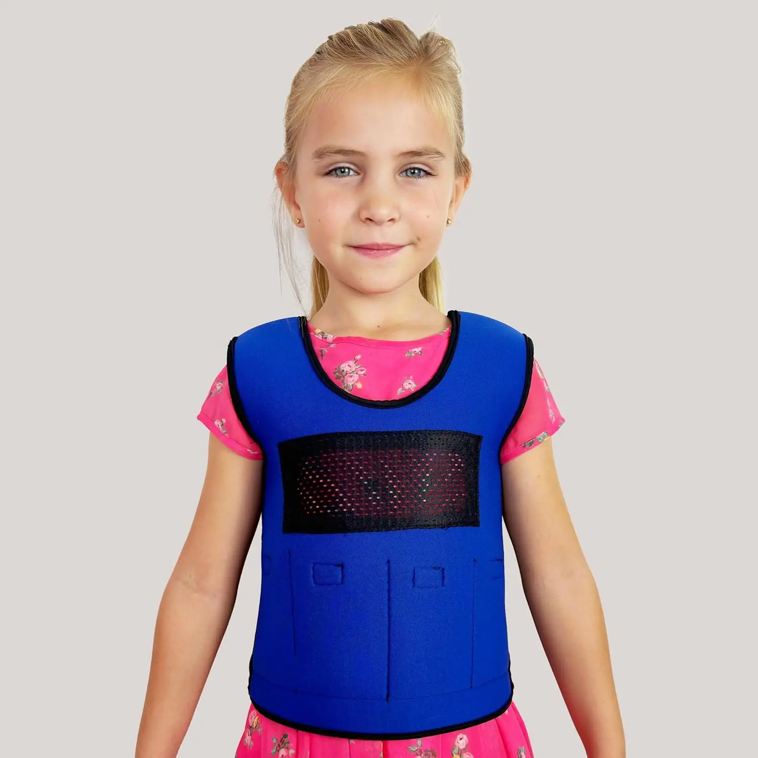 

Kids Weighted Vest for Sensory Needs, Ages 5-9, 3lbs Adjustable, Calming & Focus