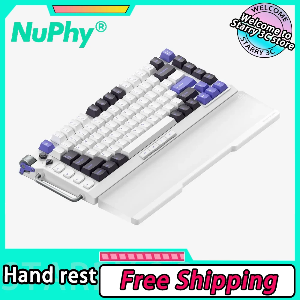 

Nuphy Field75 Palm Rest For Keyboards Twotone Hand Rest Acrylic Aluminum Alloy Hand Rest Wrist Pad Wrist Keyboard Pc Desk Gifts