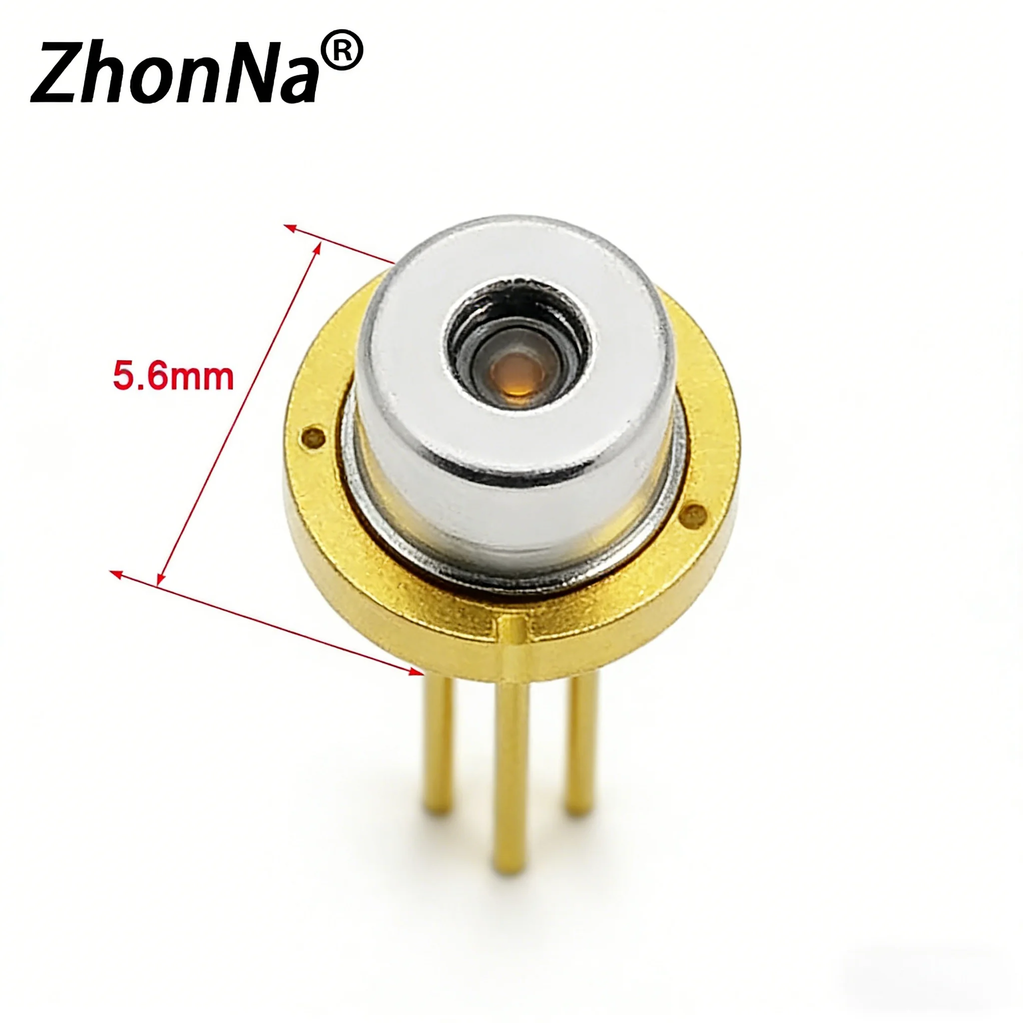 Red Light Laser Diode 635/650nm 5/10mW TO56 Encapsulated Tube with Head Mount Adapter for Optical Accessories
